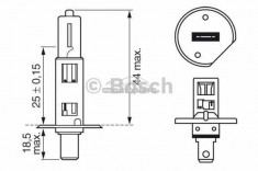 Bec Bosch H1 Plus 30 12V 55W 1 987 302 012 foto