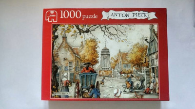 Puzzle 1000 piese pictura Anton Pieck, JUMBO, aproape nou foto