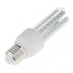 Bec LED SMD 9W Corn Sticla Economic Dulie E27 6500K C111 foto