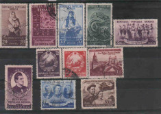 1953,Romania- Stampilate,Lot serii complete foto