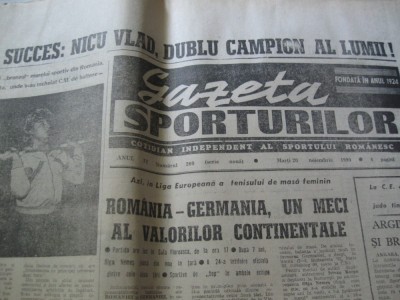 Ziarul Sportul (20 noiembrie 1990) foto