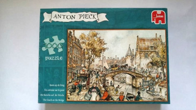 Puzzle 1000 piese pictura Anton Pieck, JUMBO, aproape nou foto