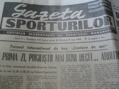 Ziarul Sportul (9 mai 1990) foto