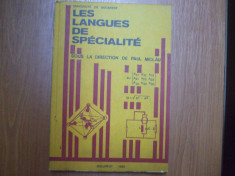 Limbile de specialitate 1982 les langues de specialite Paul Miclau foto