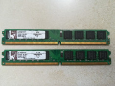 Kit memorii Pc 2 x 1Gb DDR2 800 Kingston foto