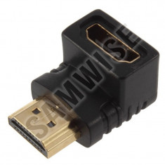 Adaptor DeTech HDMI - HDMI, Female - Male, Negru foto