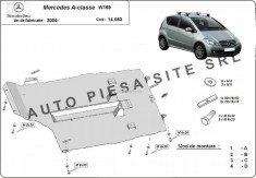 Scut metalic motor Mercedes A-Class W169 fabricat incepand cu 2004 APS-14,083 foto