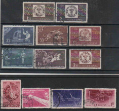 1958,Romania- Stampilate,Lot serii complete foto