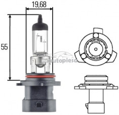 Bec Hella HB4A 12V 51W 8GH 005 636-201 foto