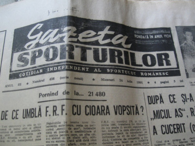Ziarul Sportul (24 iulie 1990) foto