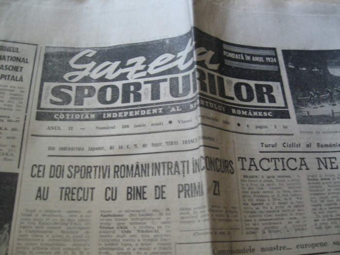 Ziarul Sportul (7 septembrie 1990)