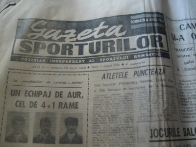 Ziarul Sportul (7 august 1990) foto