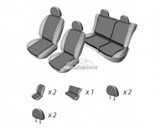 Set huse scaune SKODA FABIA I (6Y) combi / hatchback 2000 - 2007 UMBRELLA 45968 foto