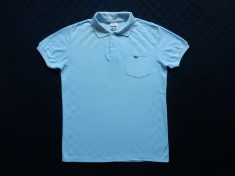 Tricou Lacoste Made in France; marime M: 56 cm bust, 72 cm lungime, 45 cm umeri foto