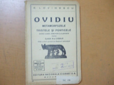 Ovidiu Metamorfozele tristele ponticele Bucuresti 1929 Lovinescu text latina 028 foto