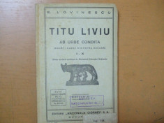 Titus Livius Ab urbe condita I - X Bucuresti 1937 Lovinescu Titu Liviu 038 foto