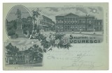 3626 - BUCURESTI, Romania, Litho - old postcard - used - 1899, Circulata, Printata