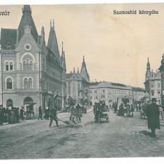 1703 - CLUJ, Market, Romania - old postcard - used - 1913