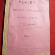 CI.Andronescu - Memoriu-Titluri publicatii -Ed.1904- Medicina -Obstetrica