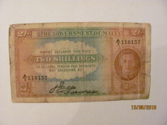 CY - 2 shillings 1939 Malta foto