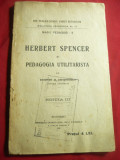 George G.Antonescu -Herbert Spencer si Pedagogia Utilitarista-Tipogr.Jockey Club