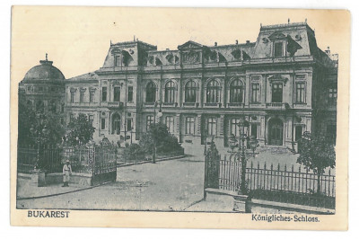 3625 - BUCURESTI, Royal Pallace, Romania - old postcard, CENSOR - used - 1917 foto