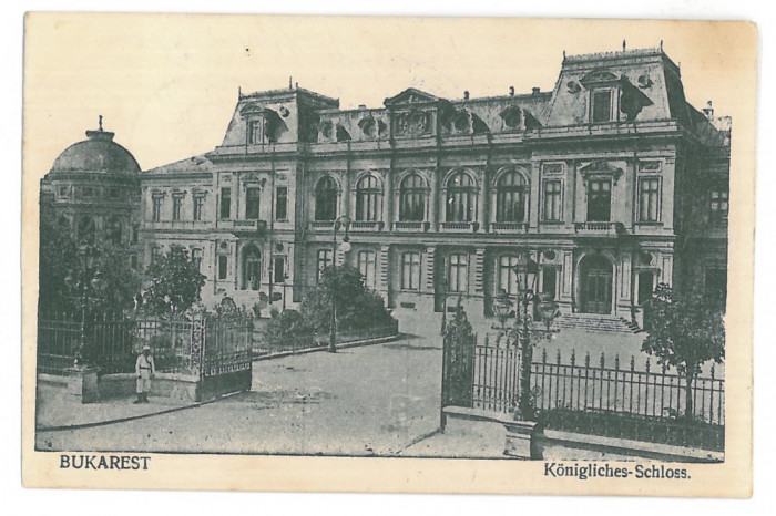 3625 - BUCURESTI, Royal Pallace, Romania - old postcard, CENSOR - used - 1917
