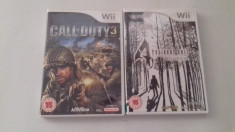 LOT 2 jocuri - Call of Duty 3 + Resident Evil 4 - Nintendo Wii [Second hand] foto