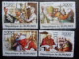 BURUNDI-PAPA BENEDICT-SERIE COMPLETA-NESTAMPILATE