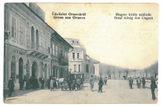 3542 - ORSOVA, Hotel Konig, Romania - old postcard - used - 1909 foto
