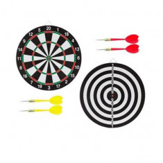 Joc de indemanare, Darts mic + Bullseye cu sageti, din pluta, 33 x 2 x 37 cm