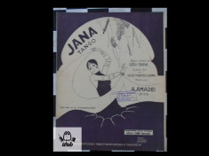 Partitura muzicala - Jana(tango) foto