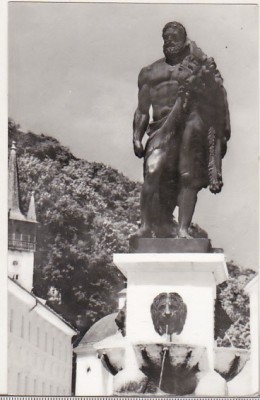 bnk cp Baile Herculane - Statuia lui Hercule - circulata foto