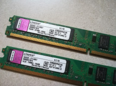 Kit memorii Pc 4GB(2 x 2Gb) DDR2 800 Kingston Dual Channel foto