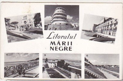 bnk cp Litoralul Marii Negre - Vedere - uzata foto