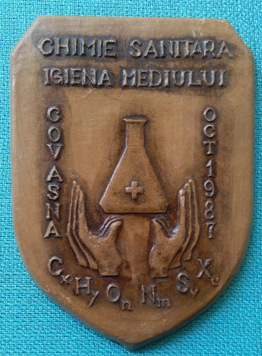 CHIMIE SANITARA - IGIENA MEDIULUI - COVASNA 1987 - Medalie RARA