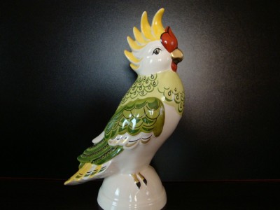 PAPAGAL / BIBELOU DIN PORTELAN GOEBEL H 29 CM foto