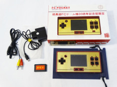 Consola portabila FC Pocket cu jocuri Nintendo NES si Sega cu ecran color TV out foto