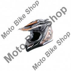 MBS Casca motocross Madhead Fiber-Mex Ultra, negru/alb/portocaliu, S, Cod Produs: 21585902LO foto