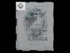 Partitura muzicala - G Braga Toujours l&amp;#039;aimer! foto
