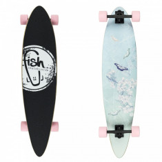 Skateboard - Longboard - Butterfly/Black/Summer Pink 101cm, abec 9, roti 70mm foto