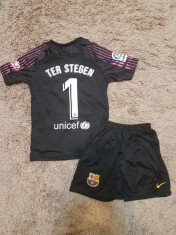 SET ECHIPAMENT COPII 4-15 ANI TER STEGEN F.C.BARCELONA SEZON 2018-2019 foto