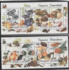 ROMANIA 1994 LP 1349 CIUPERCI COMESTIBILE SI OTRAVITOARE BLOCURI MNH foto