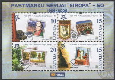 Letonia 2006 - bloc Europa neuzat,perfecta stare(z) foto