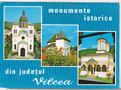 bnk cp Jud Valcea - Monumente istorice - circulata - marca fixa foto