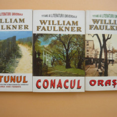 WILLIAM FAULKNER - CATUNUL / CONACUL / ORASUL - 3 volume