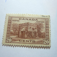 Timbru 20C -Cladiri istorice 1938 Canada , stampilat