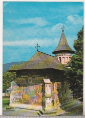 bnk cp Manastirea Voronet - Vedere - circulata - marca fixa