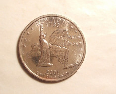 SUA QUARTER DOLLAR 2001 D / NEW YORK foto