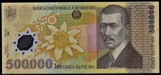 2) Bancnota 500000 ( 500.000 ) Lei 2000 Mugur Isarescu polimer VF+ foto